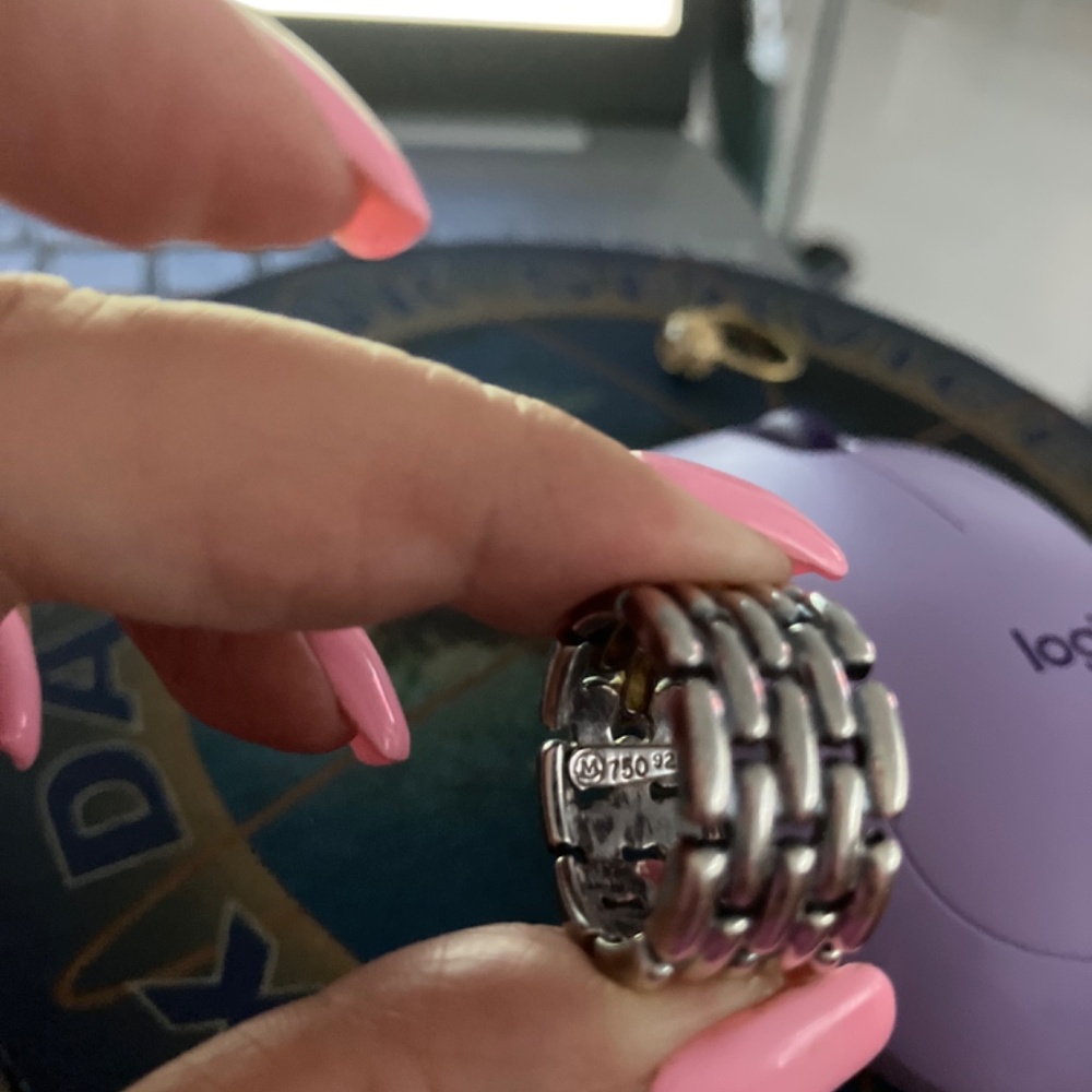 Movado vintage silver ring
